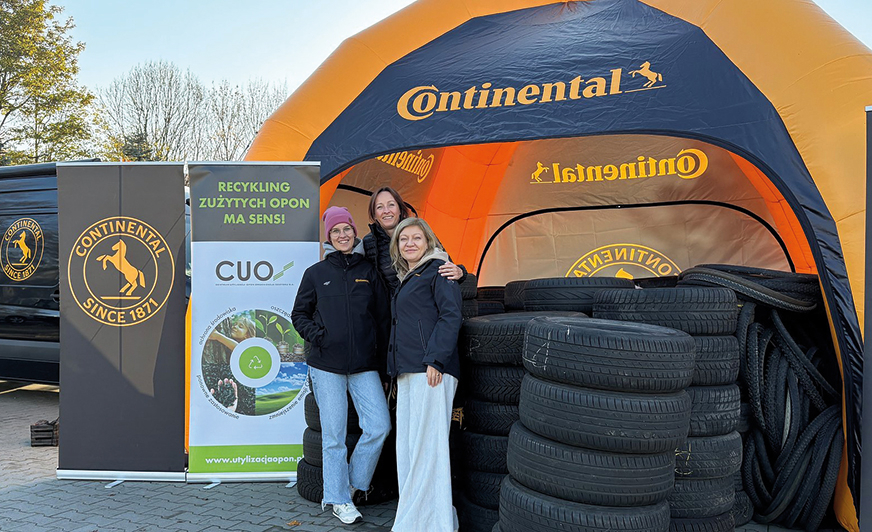 Zebrali prawie 3 tony zużytych opon